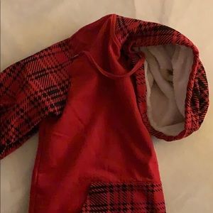 Men’s Hoodie with Pink Fuzzy material (S)